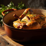 Pintade en cocotte : chair délicate, arômes concentrés